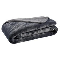 WOHNDECKE KREPPA 150/200 cm  - Anthrazit, Basics, Textil (150/200cm) - Dieter Knoll