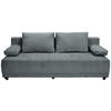 SCHLAFSOFA Chenille Dunkelgrau  - Dunkelgrau/Schwarz, KONVENTIONELL, Kunststoff/Textil (201/72/98cm) - Carryhome
