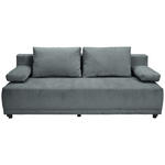 SCHLAFSOFA in Chenille Dunkelgrau  - Dunkelgrau/Schwarz, KONVENTIONELL, Kunststoff/Textil (201/72/98cm) - Carryhome