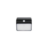 VÄGGLAMPA FÖR UTOMHUS - vit/svart, Basics, plast (12/12/7cm)