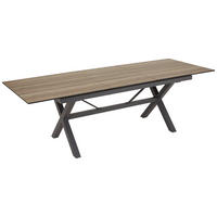 GARTENTISCH 180 -240/89/75 cm  - Anthrazit/Braun, MODERN, Kunststoff/Metall (180 -240/89/75cm) - Amatio