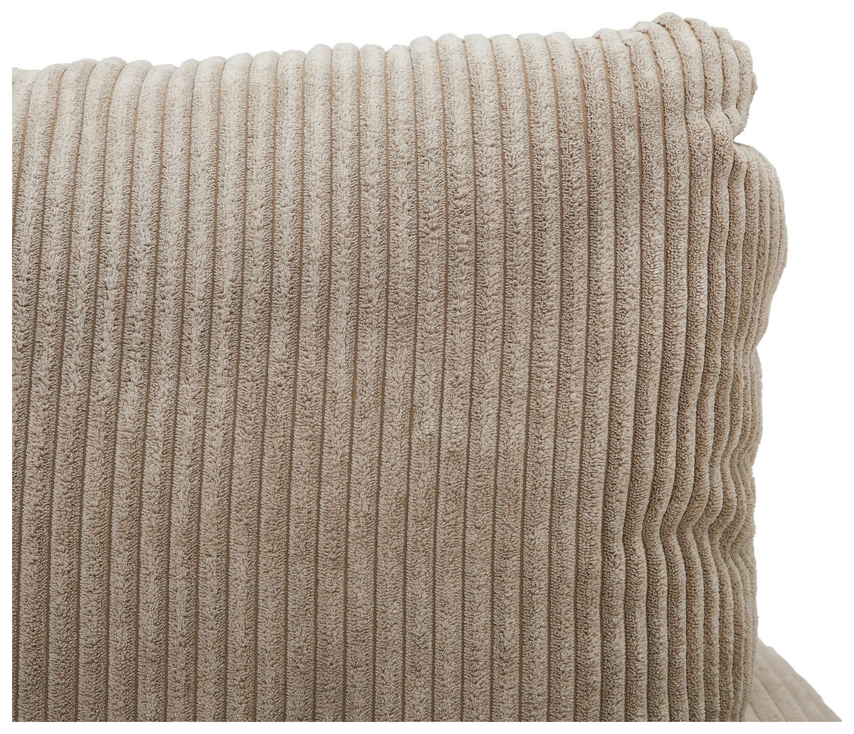 ECKSOFA Taupe Cord  - Taupe/Schwarz, KONVENTIONELL, Kunststoff/Textil (217/146cm) - Carryhome
