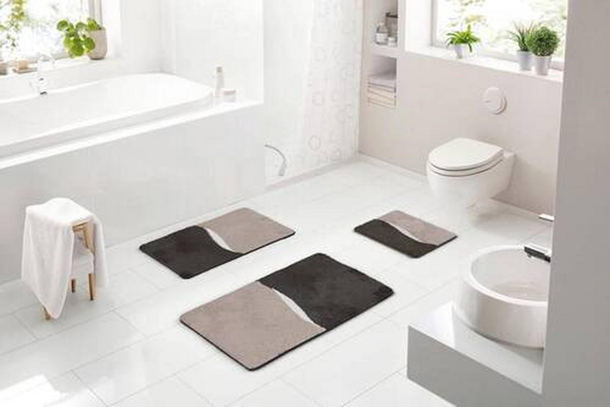 BIDET-VORLEGER Taupe 50/60 cm  - Taupe, Basics, Kunststoff/Textil (50/60cm) - Grund