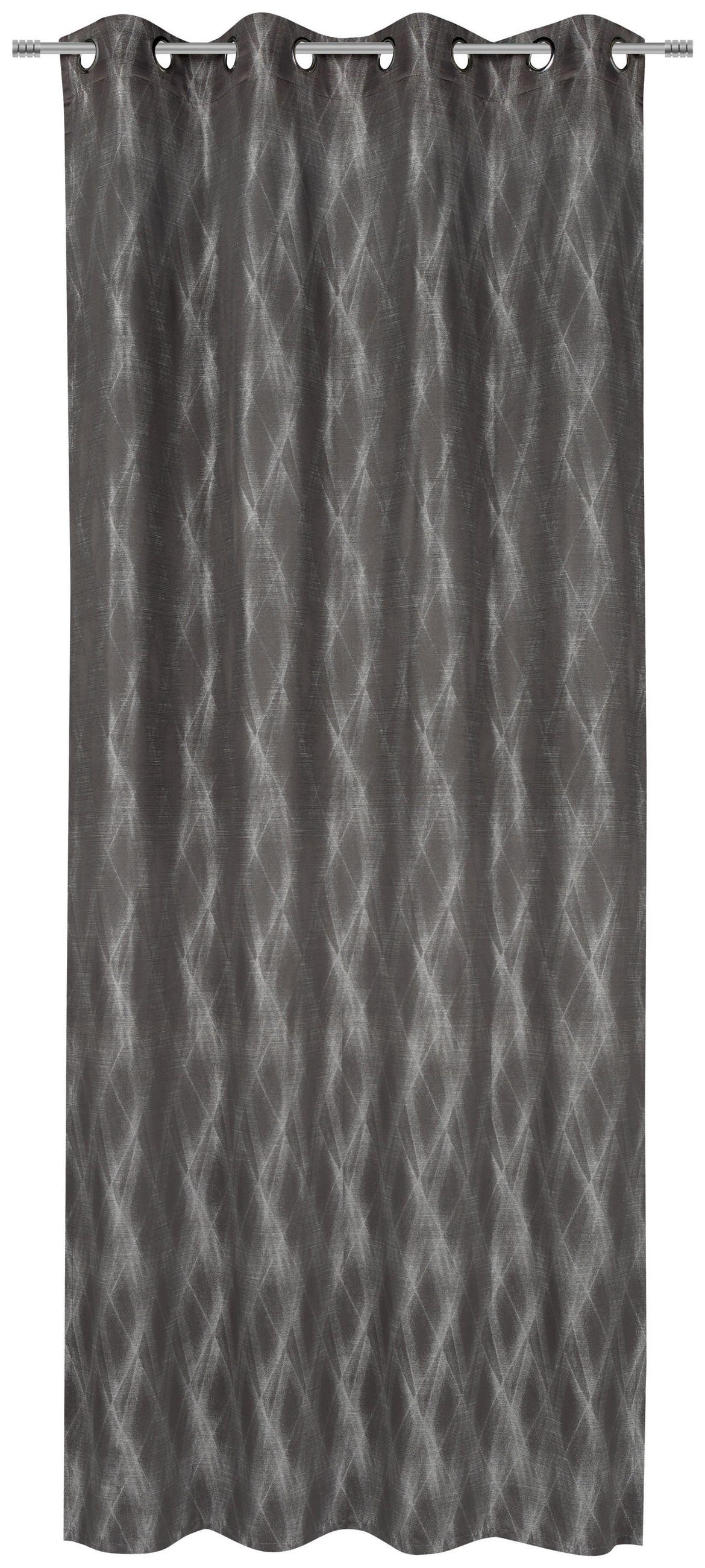 ÖSENSCHAL Narvik blickdicht 135/250 cm   - Grau, Design, Textil (135/250cm) - Ambiente