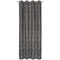 ÖSENSCHAL Narvik blickdicht 135/250 cm   - Grau, Design, Textil (135/250cm) - Ambiente