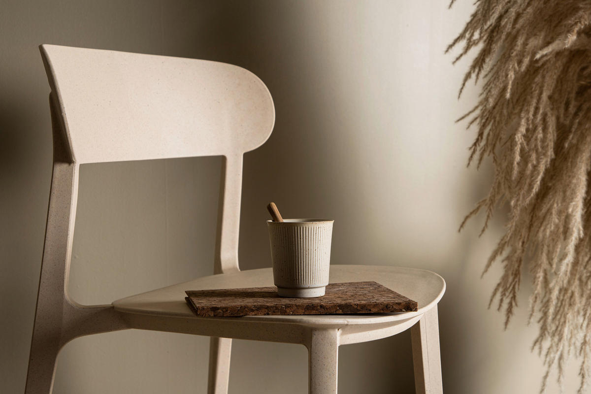 STUHL-SET 2 Stück  in  - Beige, Design, Holz/Kunststoff (50/78,5/52cm) - Livetastic