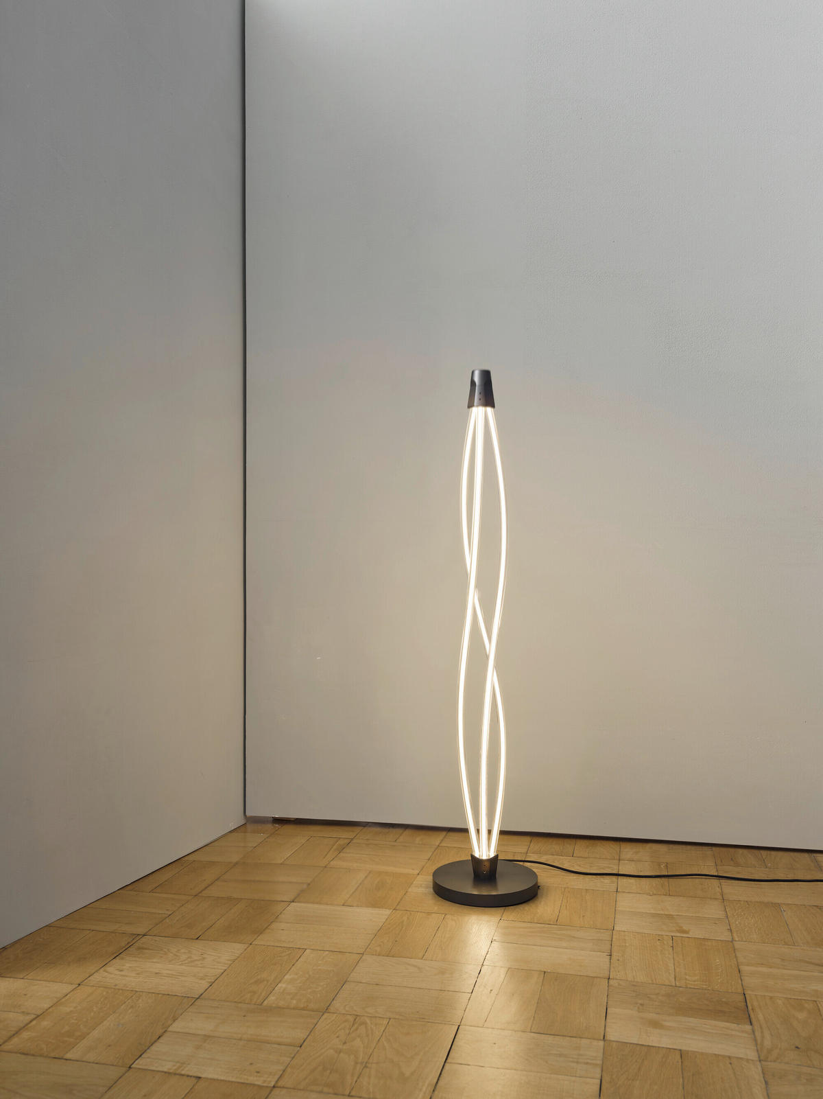 LED-STEHLEUCHTE 26/128 cm    - Dunkelgrau, Design, Kunststoff (26/128cm) - Osram