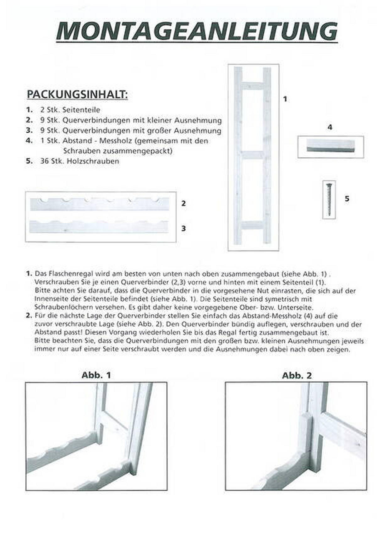 WEINREGAL  - Naturfarben, Basics, Holz (67,5qm) - Zeller Present