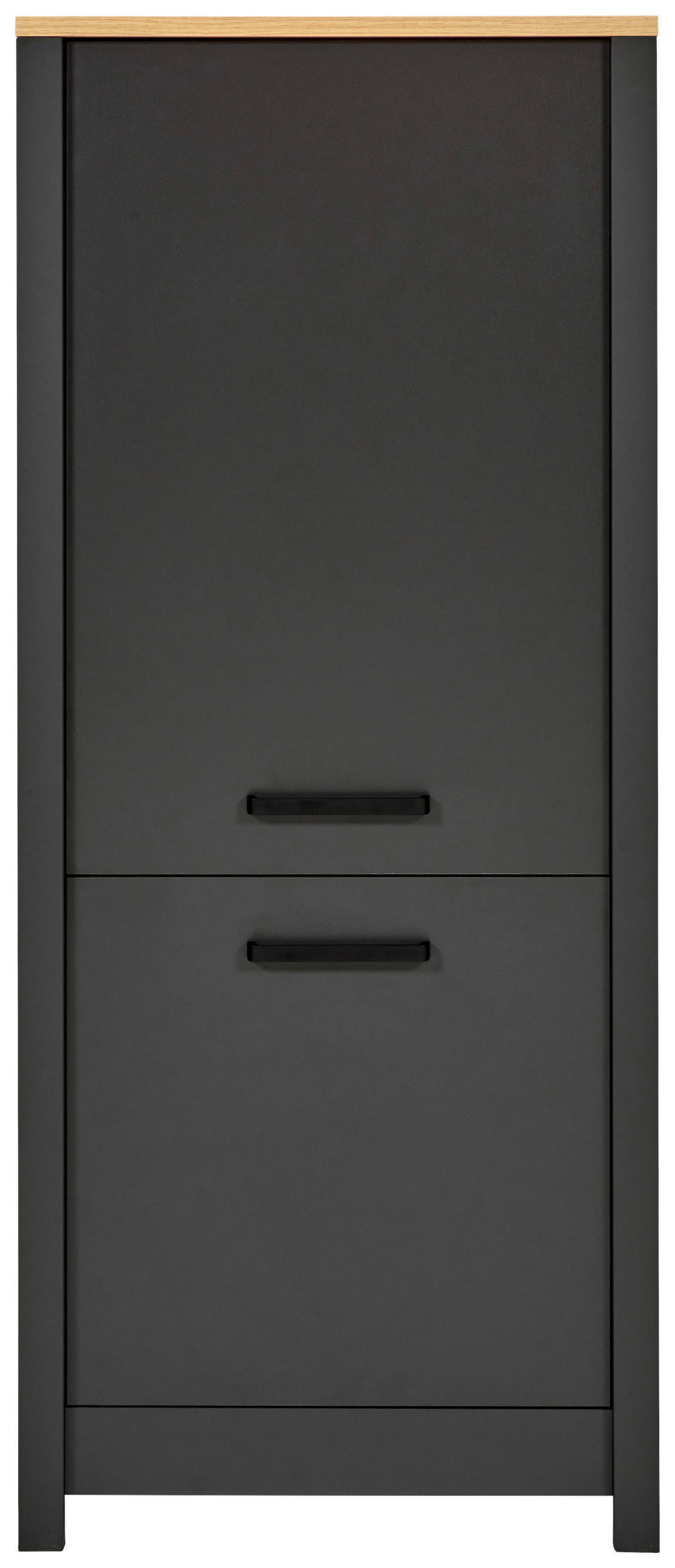 GERÄTEUMBAUSCHRANK 70/167/60 cm  in Anthrazit, Eiche Artisan  - Anthrazit/Eiche Artisan, MODERN, Holzwerkstoff/Metall (70/167/60cm) - home24