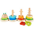 MOTORIKSPIEL Raupe  - Multicolor, Basics, Holz/Holzwerkstoff (33/12,5cm) - My Baby Lou