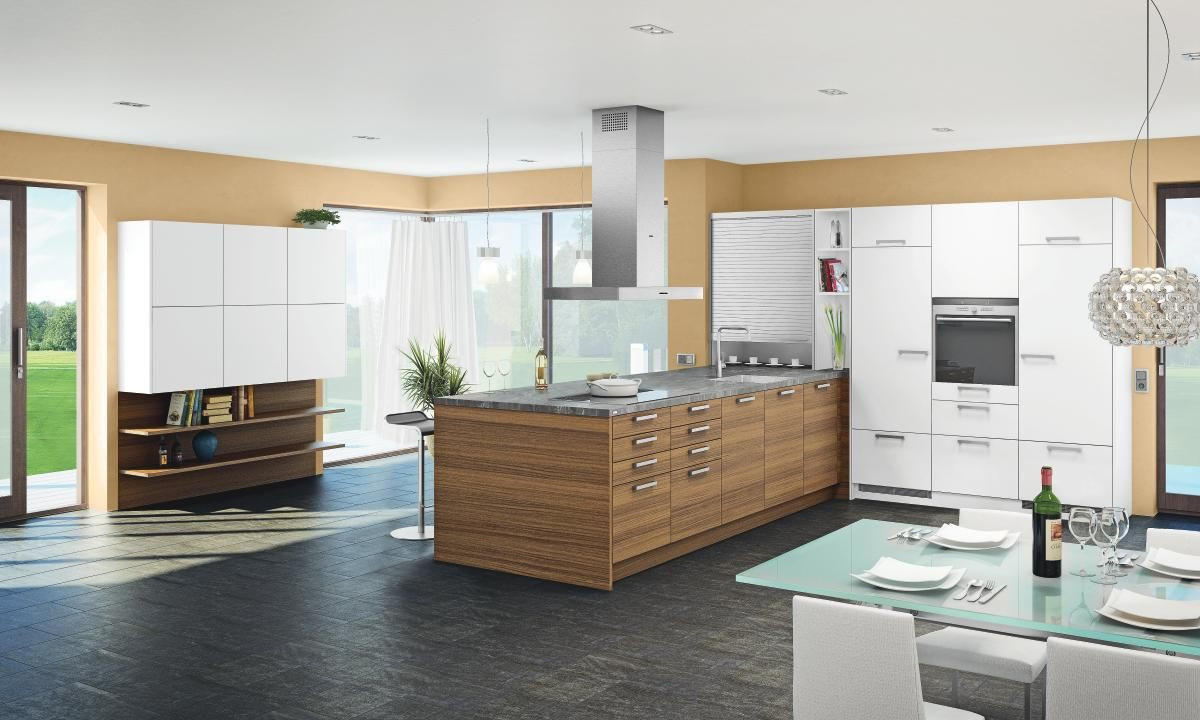 EINBAUKÜCHE   - Design, Holzwerkstoff - EWE