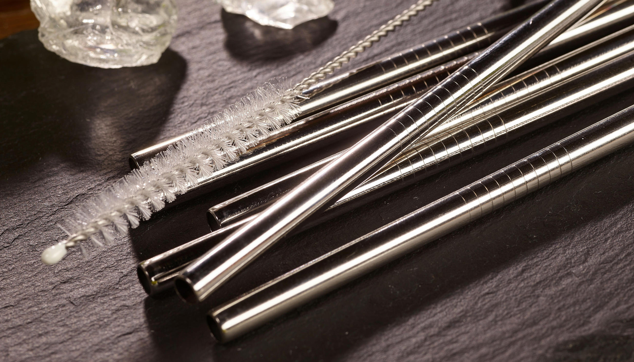 SUGRÖRSSET - stålfärgad, Basics, metall (12cm) - Echtwerk