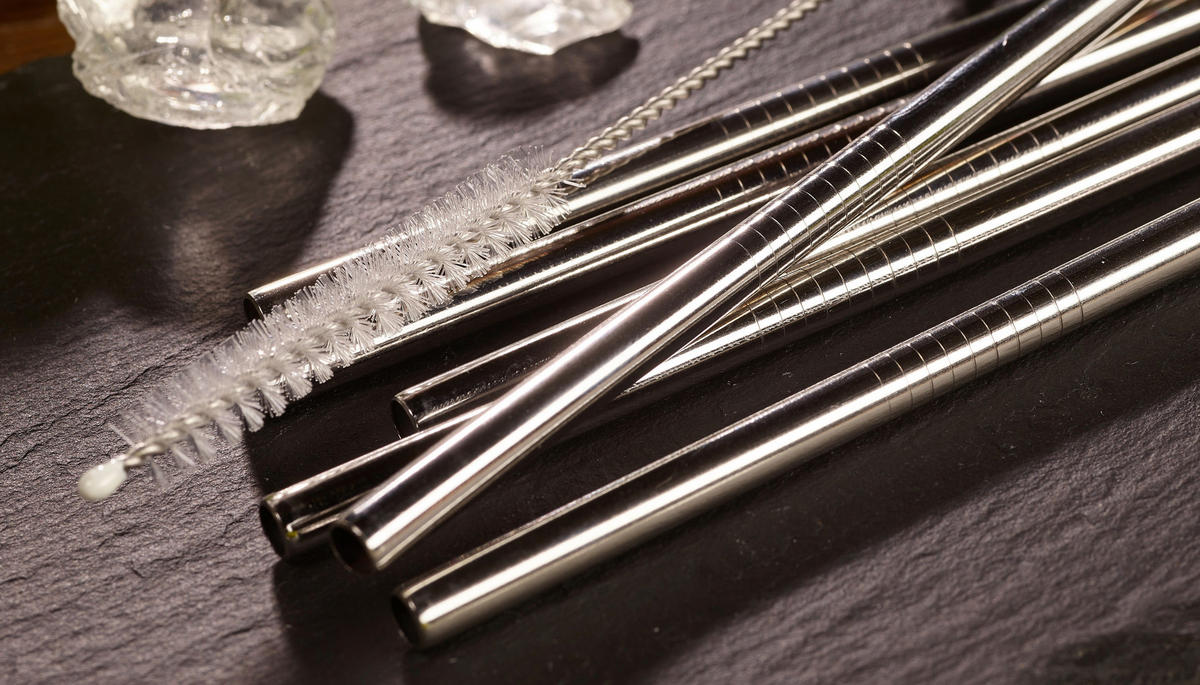 SUGRÖRSSET - stålfärgad, Basics, metall (12cm) - Echtwerk