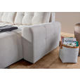 ECKSOFA in Flachgewebe Creme  - Creme/Schwarz, KONVENTIONELL, Kunststoff/Textil (256/157cm) - Carryhome