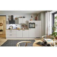 KÜCHENBLOCK PN 80 330 cm  in Eichefarben, Kaschmir  - Kaschmir/Eichefarben, Design, Holzwerkstoff/Metall (330cm) - Pino
