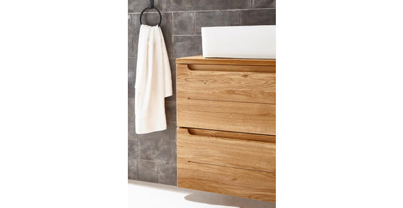 WASCHBECKENUNTERSCHRANK 80/54/46 cm  - Eichefarben, KONVENTIONELL, Holz/Holzwerkstoff (80/54/46cm) - Linea Natura