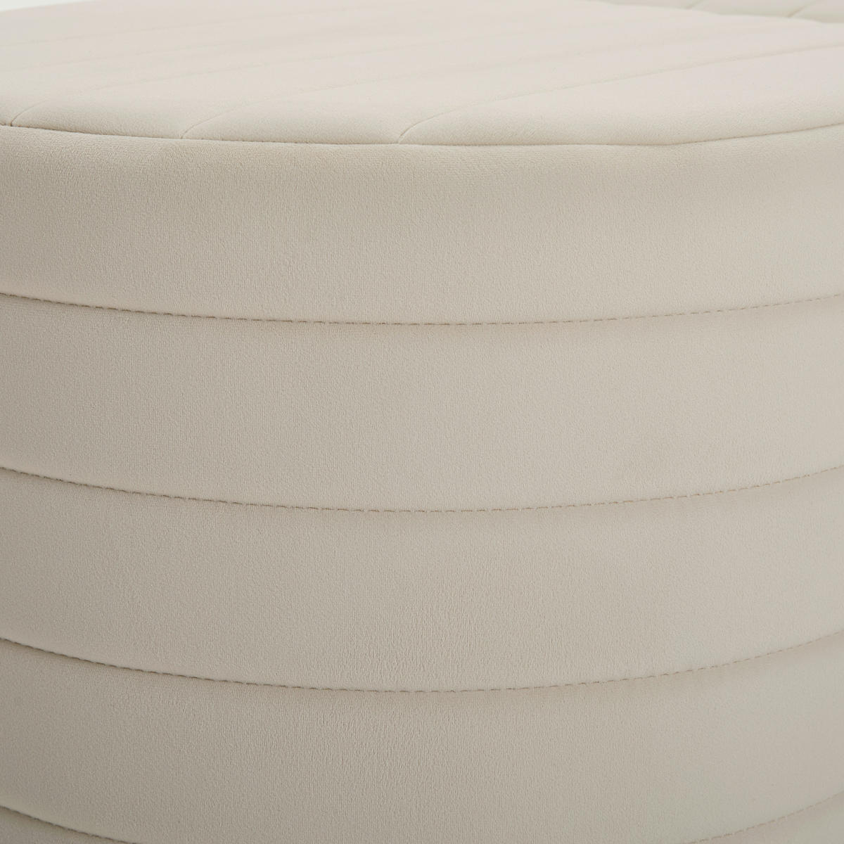 HOCKERBANK in Textil, Holzwerkstoff Beige  - Beige/Weiß, Design, Holzwerkstoff/Textil (50/50/44/44/50/50cm) - MID.YOU