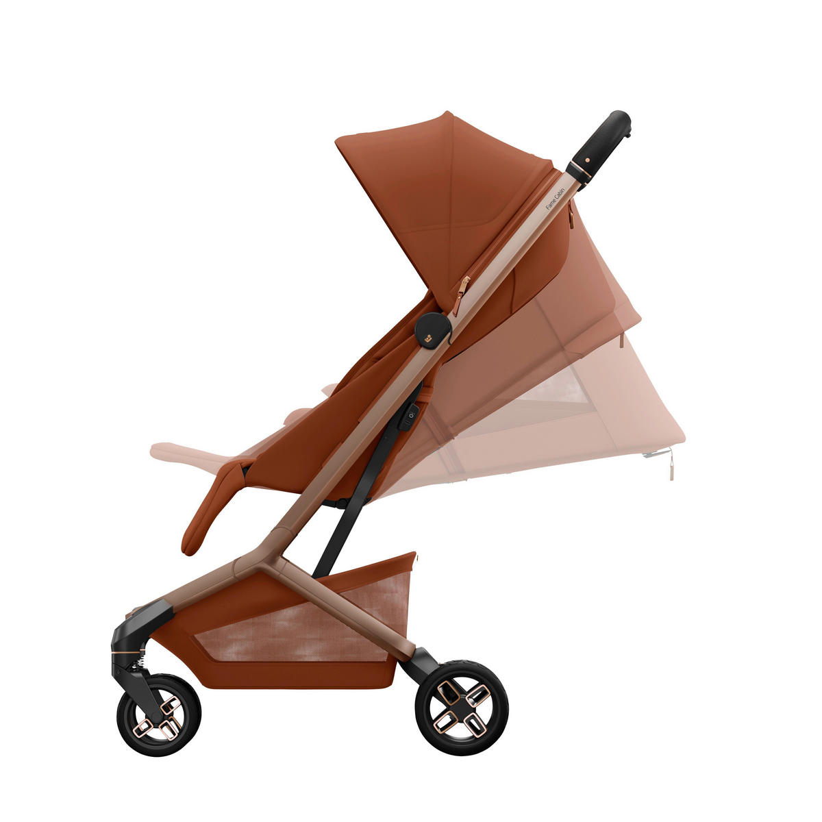 KINDERWAGENSET  Zero-G Travelsystem  Copper Terra  - Hellbraun/Cognac, Basics, Textil (44,5/105/84cm) - Maxi-Cosi