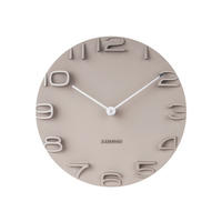WANDUHR Grau 42/42/5 cm  - Grau, Basics, Kunststoff (42/42/5cm) - Karlsson