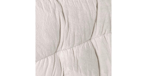 BIGSOFA Plüsch Weiß  - Schwarz/Weiß, KONVENTIONELL, Kunststoff/Textil (262/70/115cm) - Carryhome