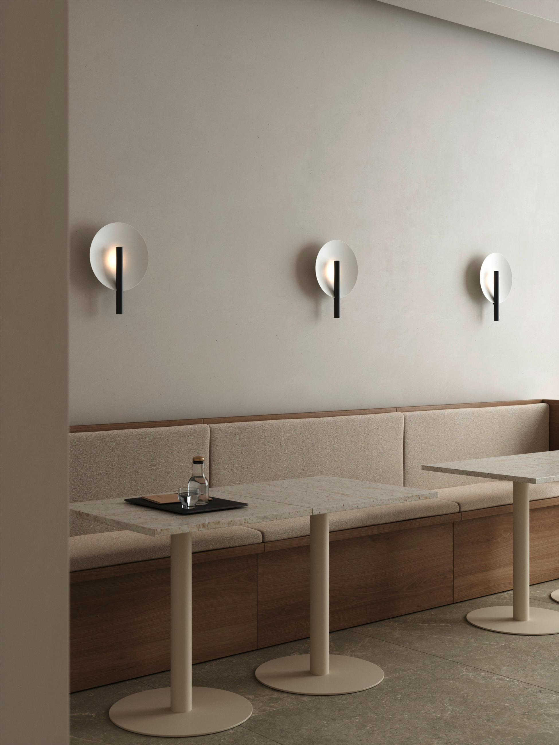 WANDLEUCHTE Furiko  31,6 cm  - Schwarz/Weiß, Design, Metall (31,6cm) - Nordlux