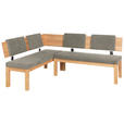 ECKBANK 160/200 cm  in Buchefarben, Greige  - Greige/Buchefarben, Natur, Holz/Textil (160/200cm) - Cantus