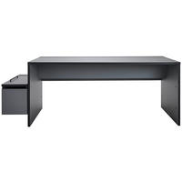 GAMINGTISCH Dunkelgrau  - Dunkelgrau, MODERN, Holzwerkstoff (210/80/75cm) - Novel