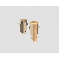 Innenecke Eiche Braun Braun, Eichefarben  - Eichefarben/Braun, Basics, Kunststoff (1.6/0.7/5.9cm) - Egger Holzwerkstoffe