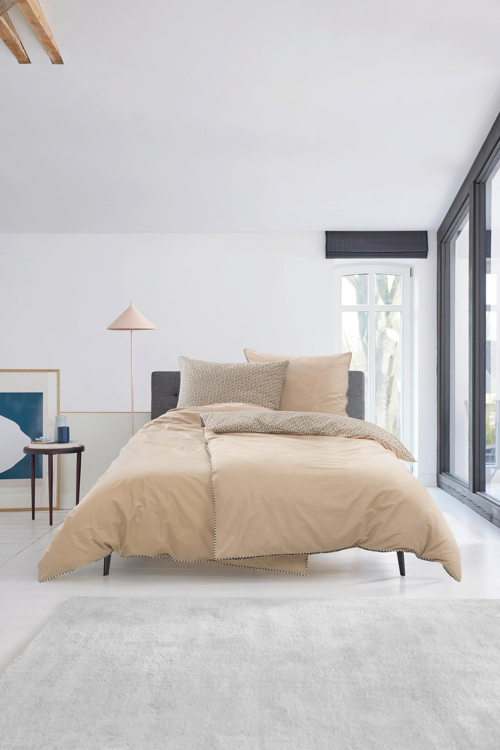 WENDEBETTWÄSCHE E-Scatter  Renforcé  - Taupe/Beige, Basics, Textil (200/200cm) - Esprit