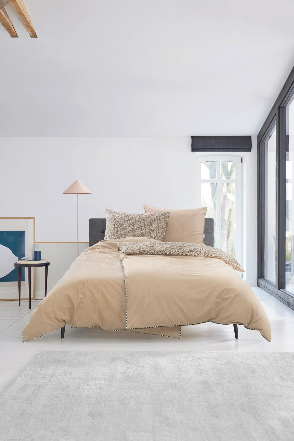 WENDEBETTWÄSCHE E-Scatter  Renforcé  - Taupe/Beige, Basics, Textil (200/200cm) - Esprit