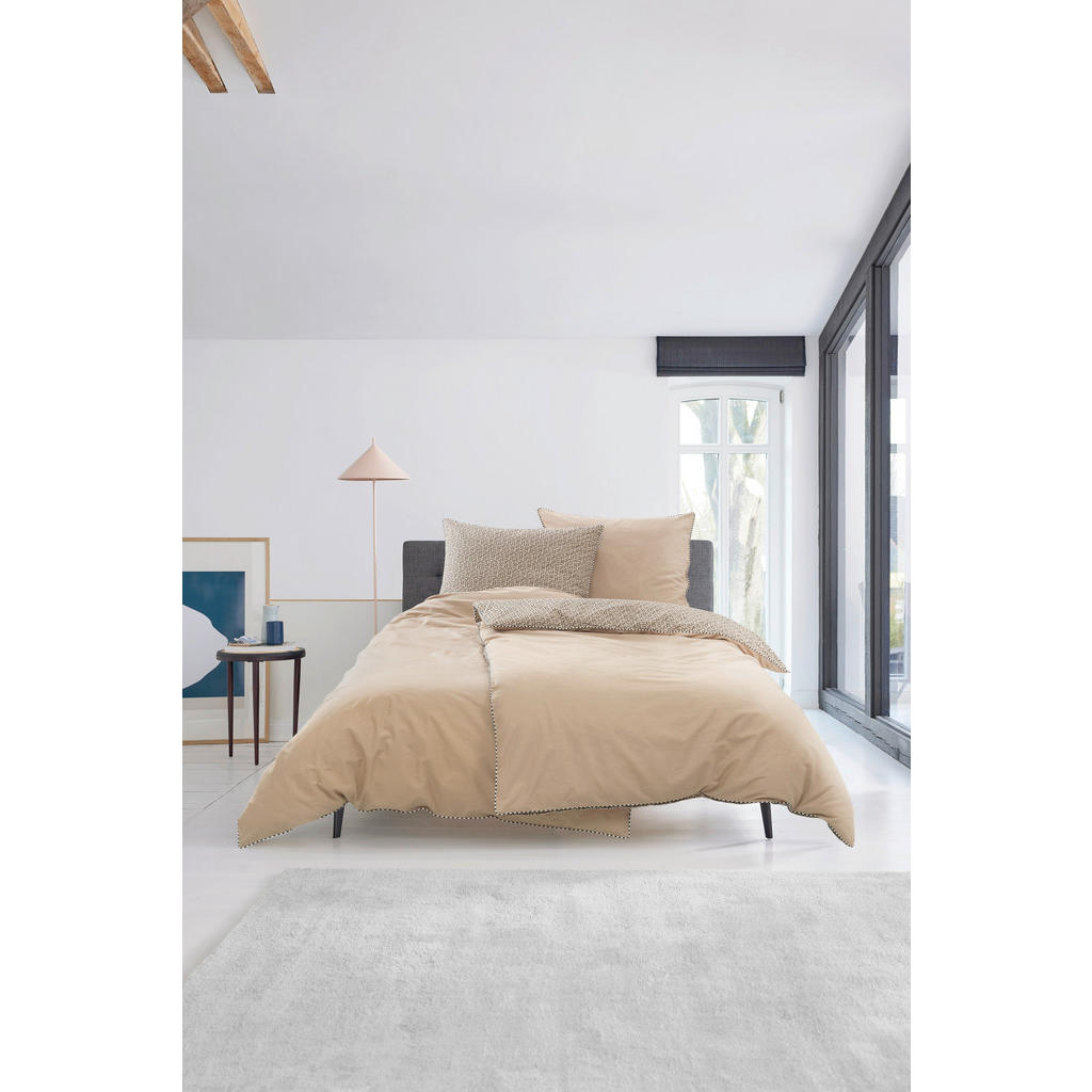 Thumbnail - Esprit Wendebettwäsche E-Scatter,Taupe, Beige, Textil, Schriftzug, 200x200 cm, Oeko-Tex® Standard 100, BCI (Better Cotto...