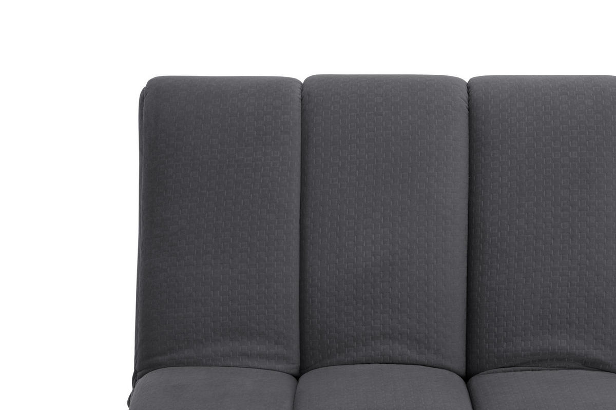 JUGEND- UND KINDERSOFA Flanell Dunkelgrau  - Dunkelgrau/Schwarz, MODERN, Holz/Textil (180/81/93cm) - P & B