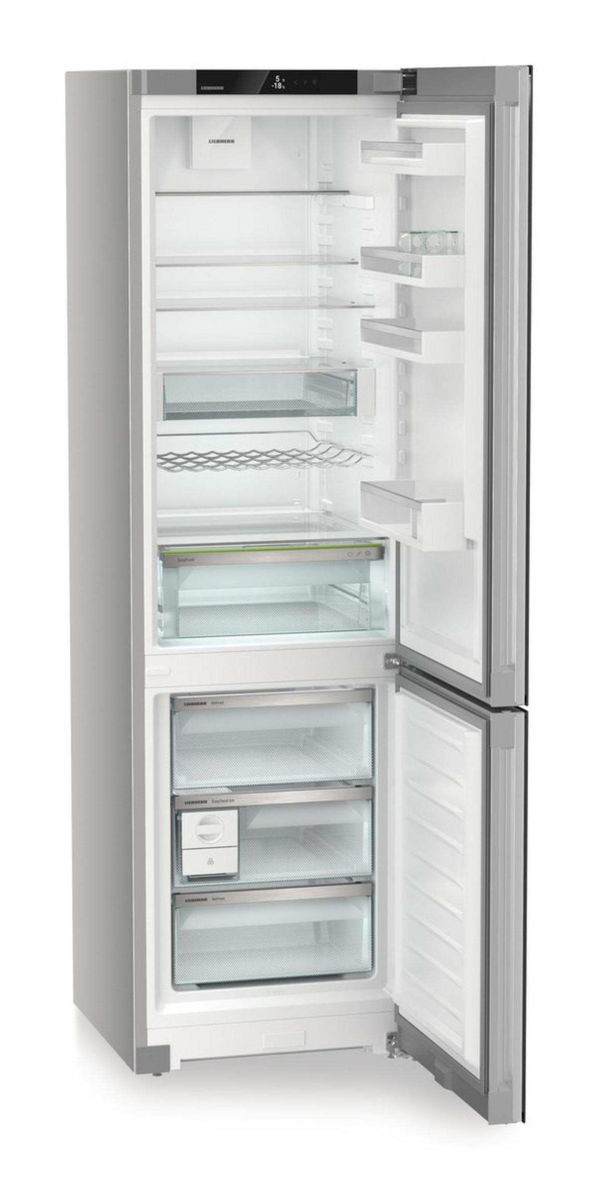 KÜHL-GEFRIER-KOMBINATION CNGBC5723  - Edelstahlfarben, Basics, Metall (59,7/201,5/68,2cm) - Liebherr