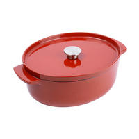 BRÄTER Cast Iron  - Rot/Creme, Basics, Metall (5.6l) - Kitchenaid