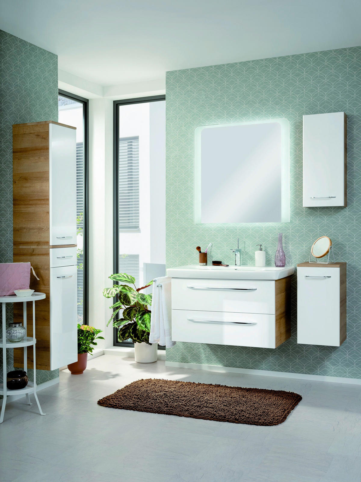 SPIEGEL 93/8/93 cm  - Silberfarben, Basics, Glas (93/8/93cm) - MID.YOU