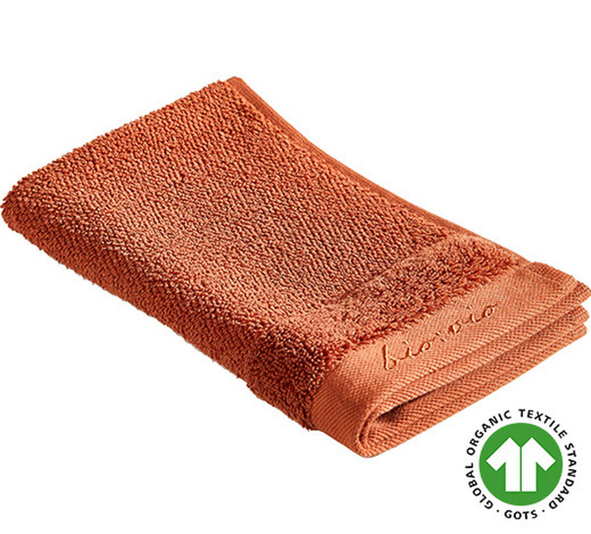 VENDÉGTÖRÖLKÖZŐ 30/50 cm terrakotta  - terrakotta, Natur, textil (30/50cm) - Bio:Vio