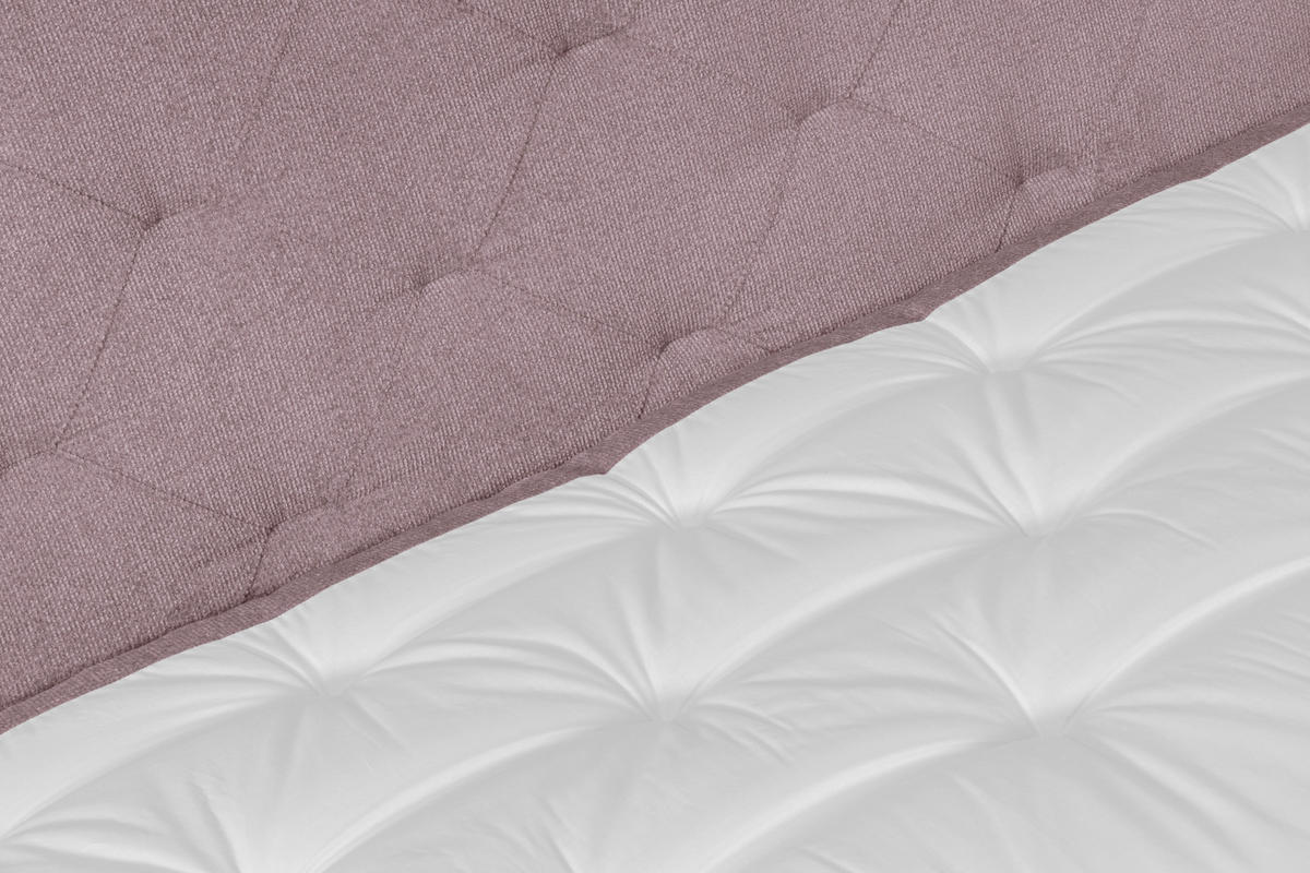 BOXSPRINGBETT 160/200 cm  in Rosa  - Eichefarben/Rosa, Konventionell, Holz/Textil (160/200cm) - Welnova