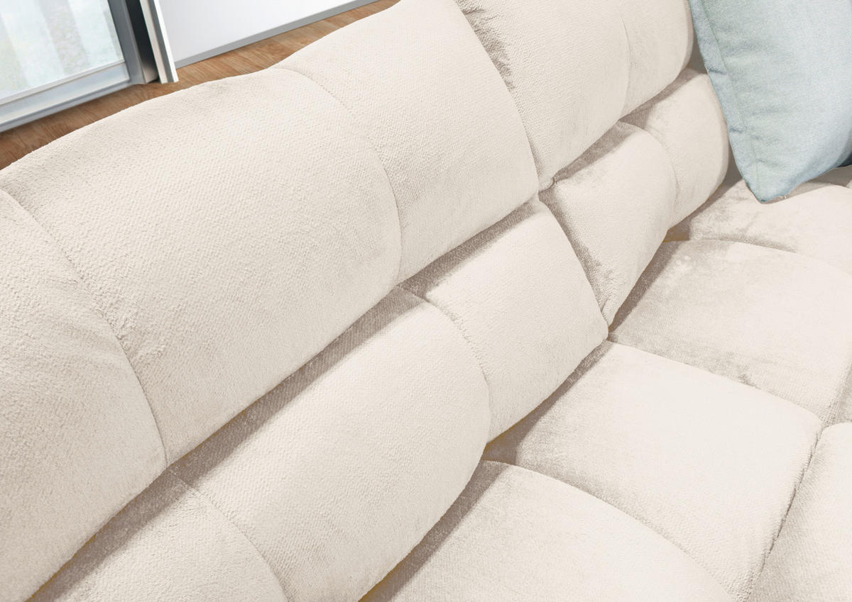 ECKSOFA Beige Flachgewebe  - Beige/Schwarz, MODERN, Kunststoff/Textil (235/275cm) - Landscape