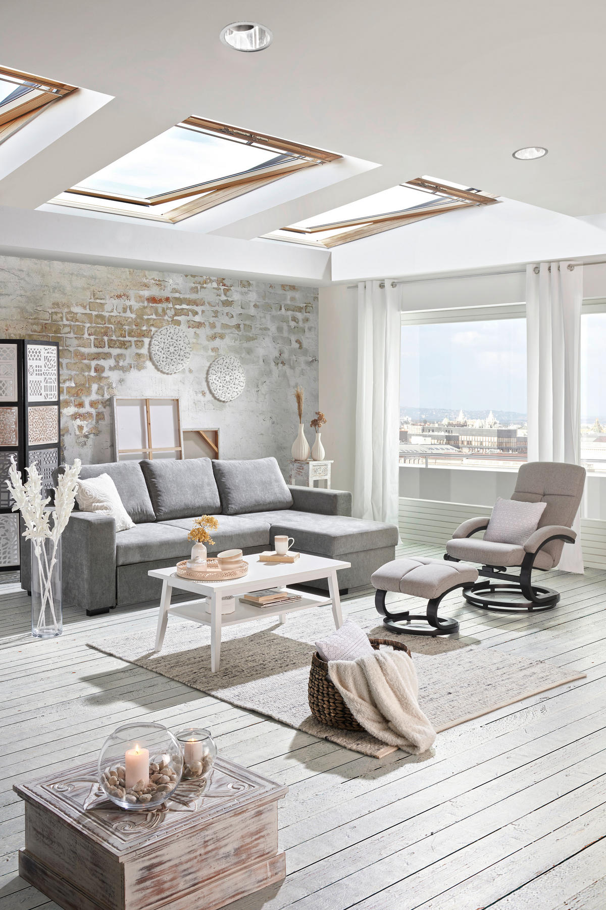 ECKSOFA in Velours Grau  - Schwarz/Grau, Design, Kunststoff/Textil (244/157cm) - Carryhome