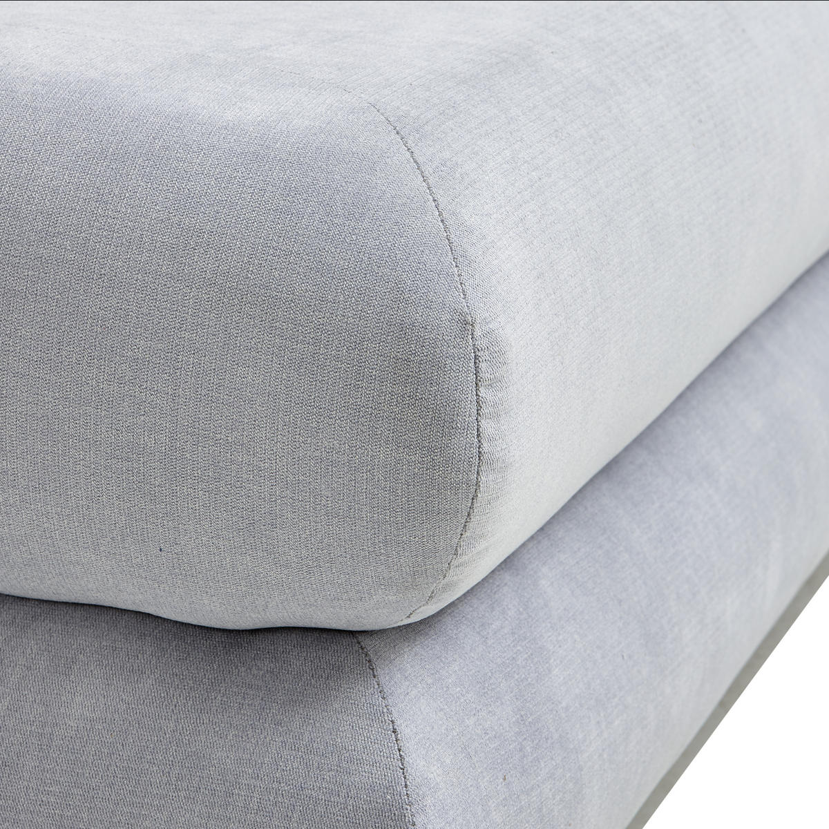 SCHLAFSOFA Mikrofaser Hellblau  - Chromfarben/Hellblau, Design, Kunststoff/Textil (196/74/90cm) - Carryhome