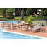 GARTENSET Akazie massiv - Akaziefarben, LIFESTYLE, Holz/Textil - Ambia Garden
