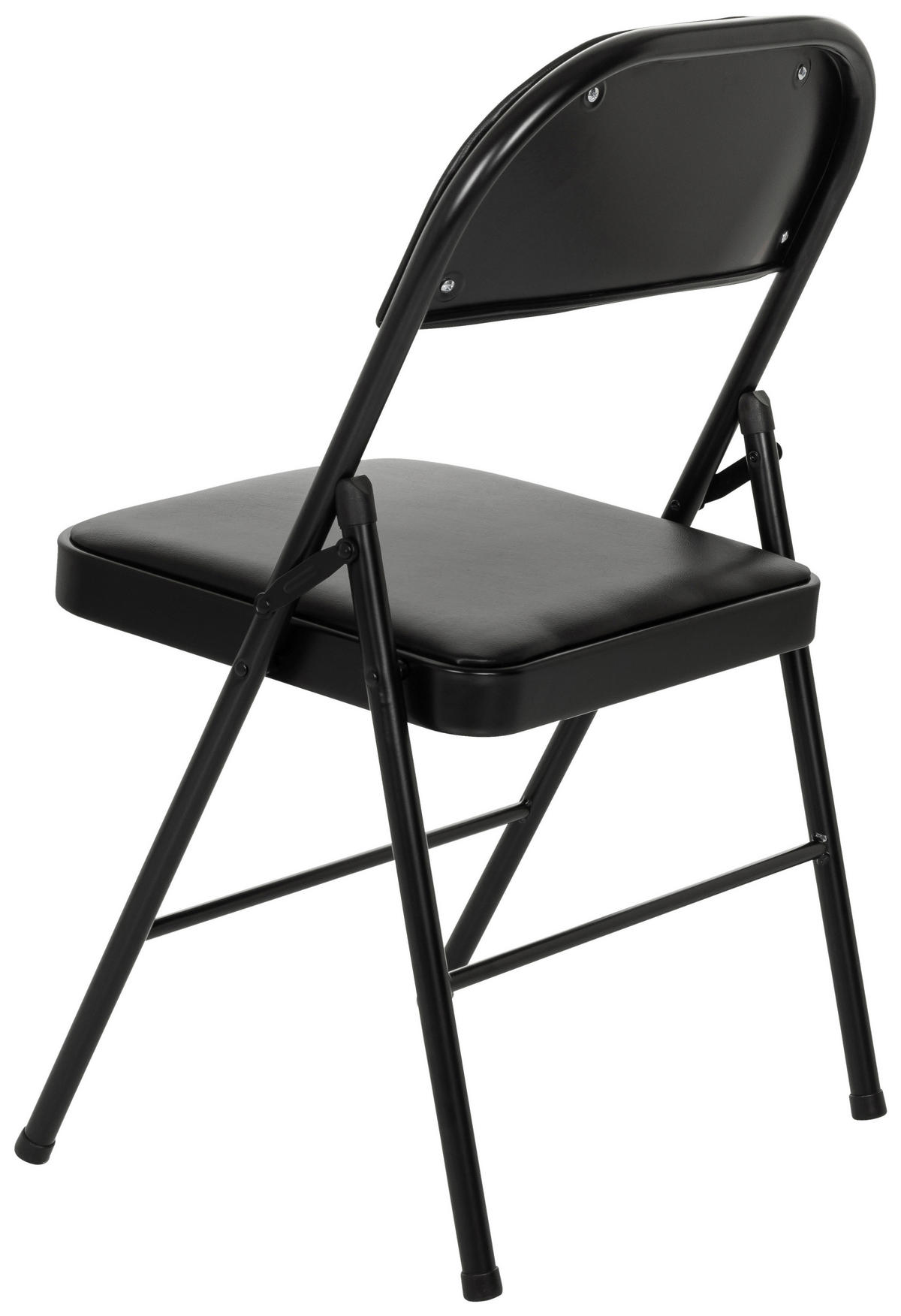 KLAPPSTUHL Schwarz  - Schwarz, MODERN, Kunststoff/Metall (46/78/45cm) - MID.YOU