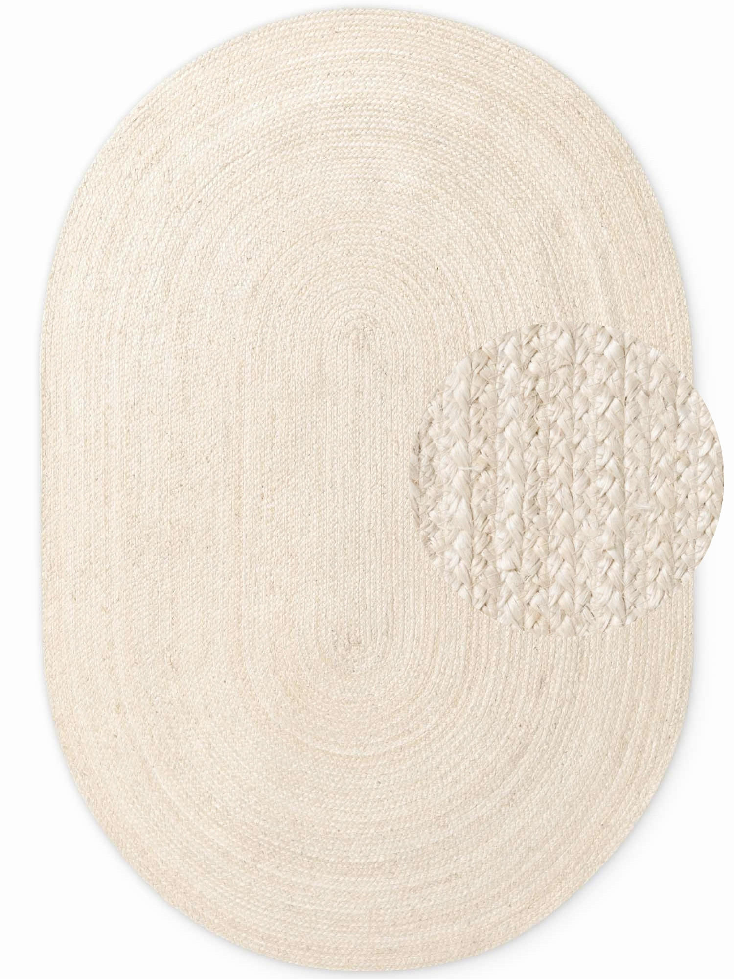 JUTETEPPICH 160/230 cm Jute Braided Champagner  - Champagner, Basics, Textil (160/230cm) - Hanse Home