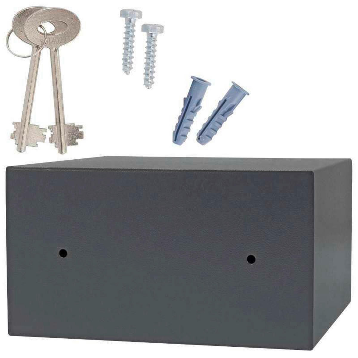 TRESOR - Anthrazit, KONVENTIONELL, Metall (31/17/28cm) - ROTTNER