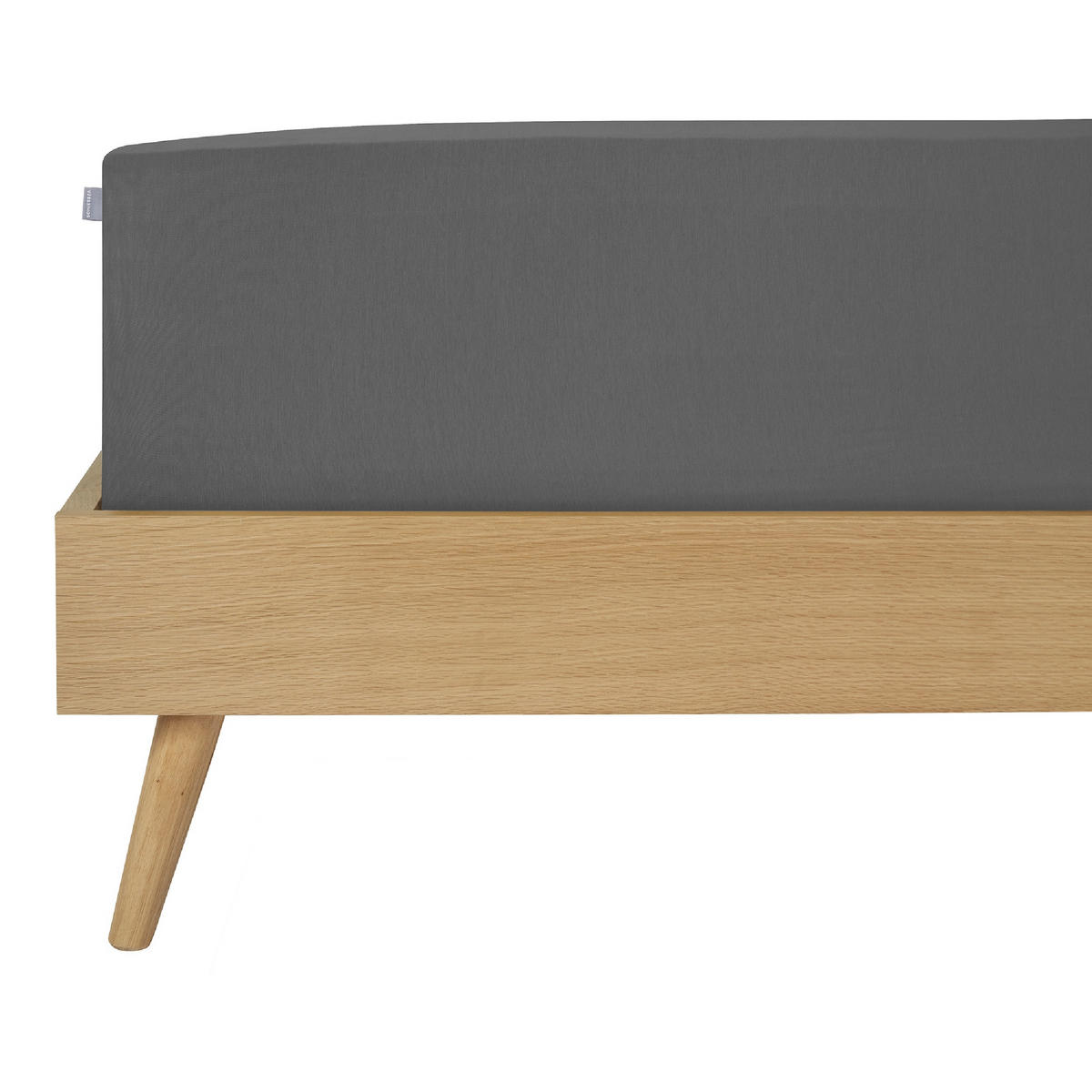 BOXSPRING-SPANNLEINTUCH 180/200 cm  - Dunkelgrau, Basics, Textil (180/200cm)