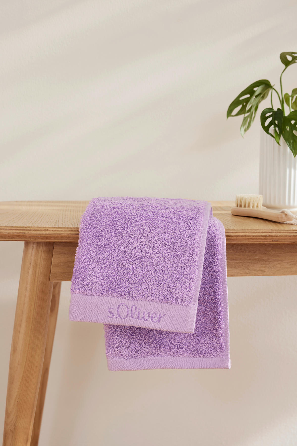 GÄSTETUCH 30/50 cm s.Oliver Lila 2-teilig  - Lila, Trend, Textil (30/50cm) - S. Oliver