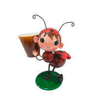 GHIVECI DE FLORI  - maro/roșu, Lifestyle, metal (30/36/17cm)