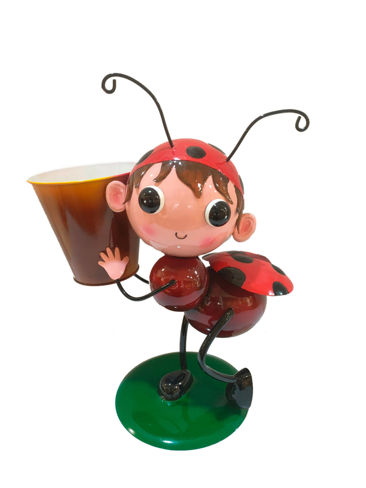 GHIVECI DE FLORI  - maro/roșu, Lifestyle, metal (30/36/17cm)