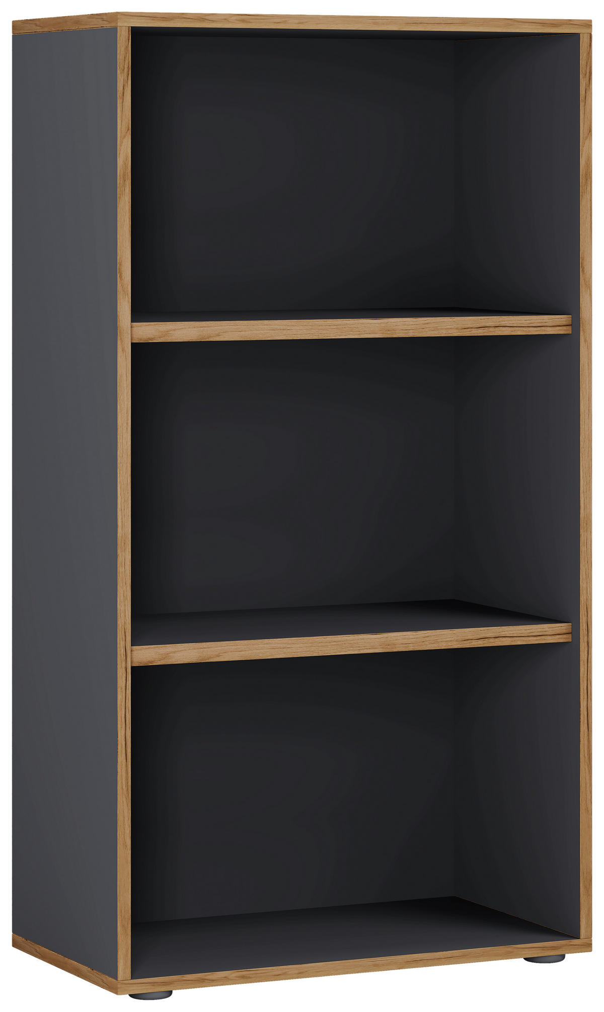 AKTENREGAL 60/110/33 cm  - Honigeiche/Anthrazit, Design, Holzwerkstoff/Kunststoff (60/110/33cm) - MID.YOU