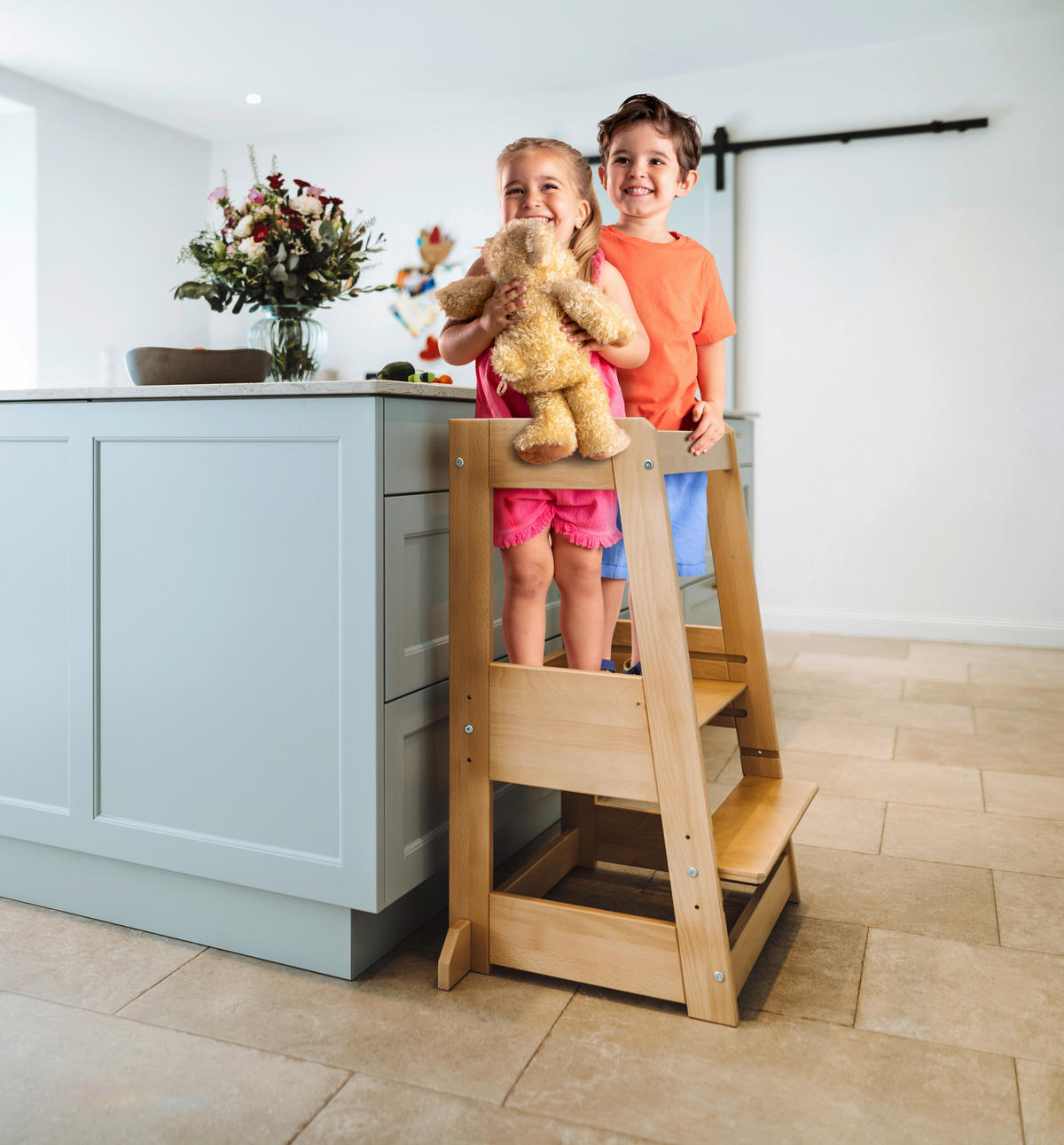 LERNTURM Felix  - Buchefarben, Basics, Holz (54/91/45cm) - tiSsi